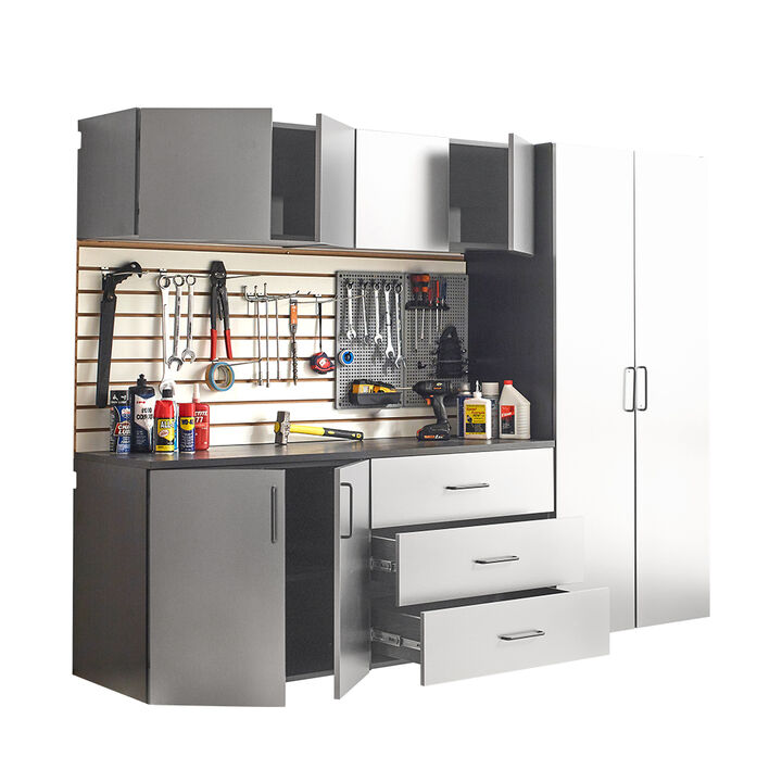 Astro Series 96 in. W x 79 in. H x 20 in. D Garage Cabinet Set B (6-Piece)