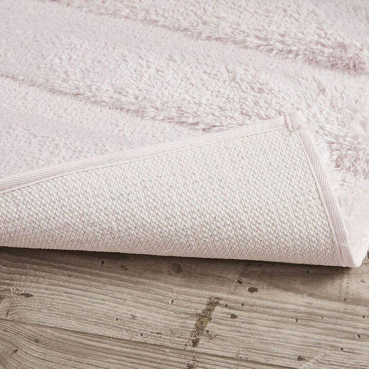 Gracie Mills Kathleen Modern High-low stripe Rug - 21x34"