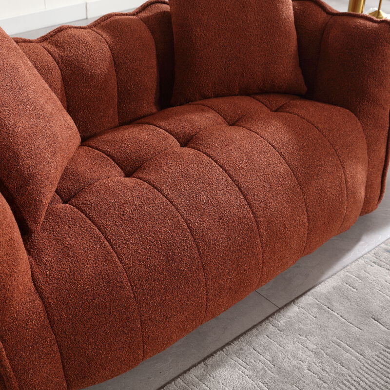 Merax Chenille Lazy Bean Bag Loveseat for Living Room
