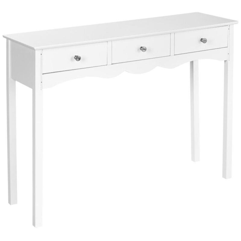 Hivvago 3-Drawers Hall Console Table for Entryway