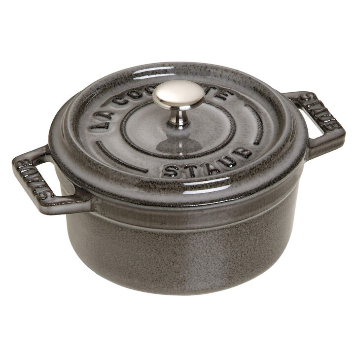 Staub Cast Iron 0.25-qt Mini Round Cocotte - Dark Blue Staub Cast Iron 0.25-qt Mini Round Cocotte - Dark Blue