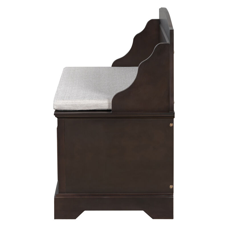 Merax Shoe Storage Bench with Removable Cushion
