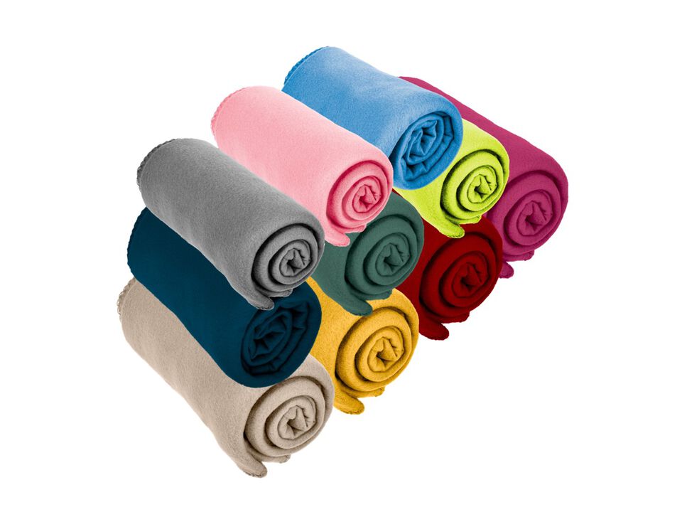 Versatile 50 x 60 Cozy Premium Fleece Throw Blanket - 12 Pack