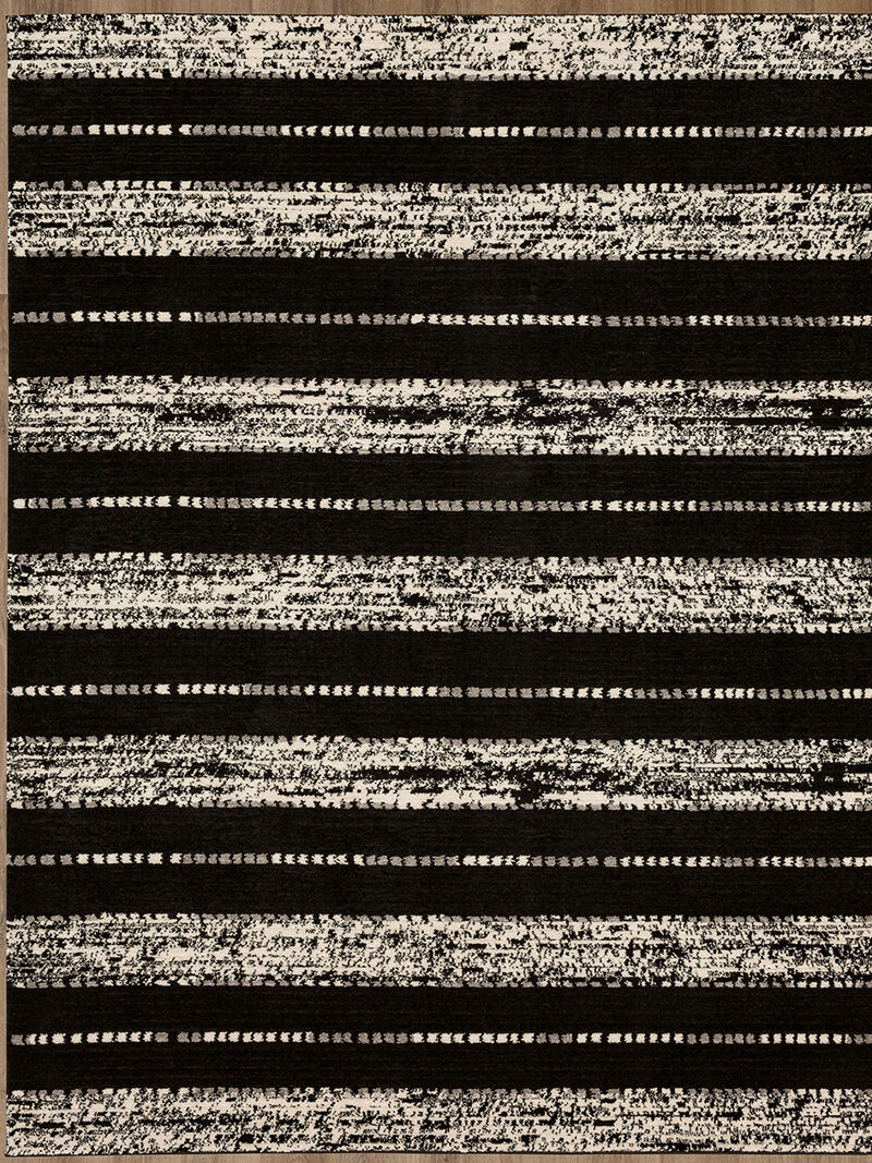 Traverse By Bobby Berk Traverse Lanes Charcoal 6' X 9' Rug