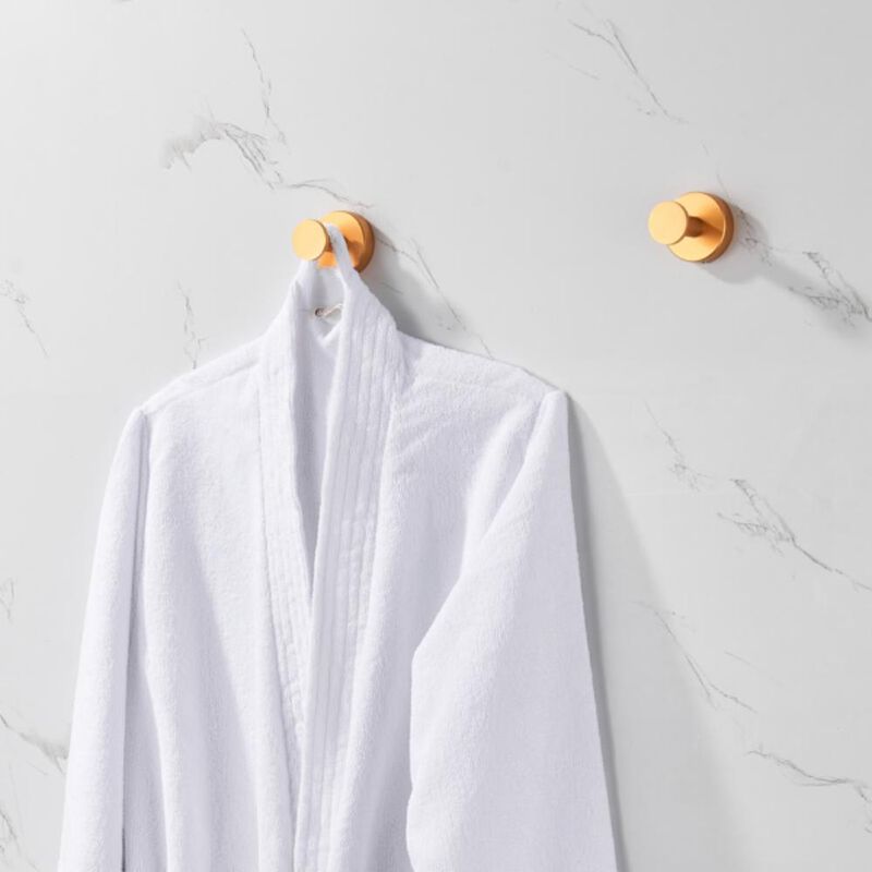 Round Base Wall-Mounted Coat Hook with Screws Sturdy Hanger for Entryway & Closet