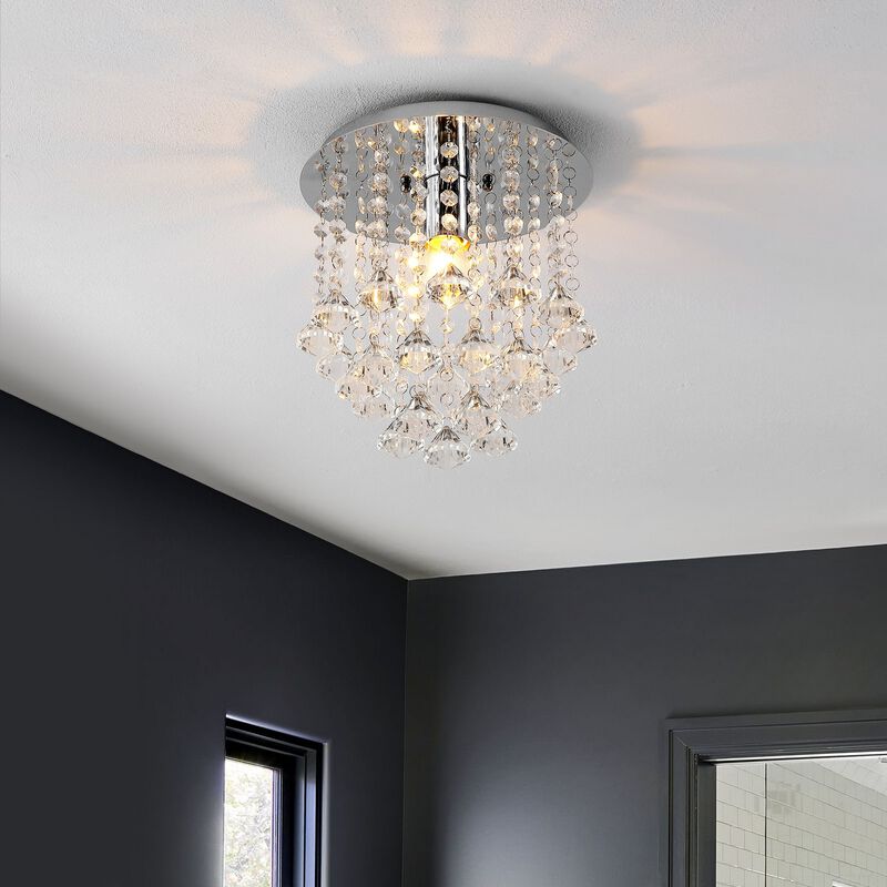 Lillibet 1-Light Traditional Transitional Iron LED Semi Flush Mount