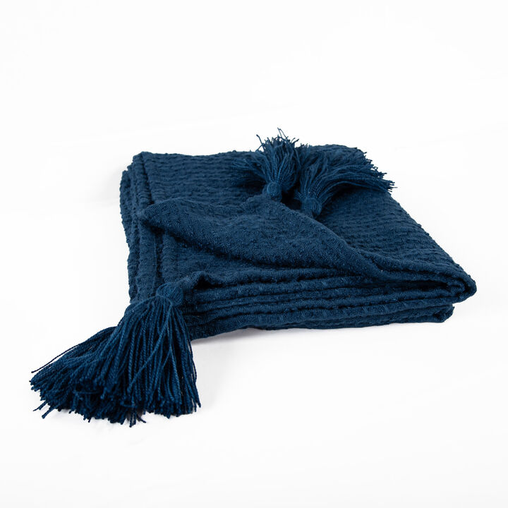 Navy 50" x 60" Throw Blanket