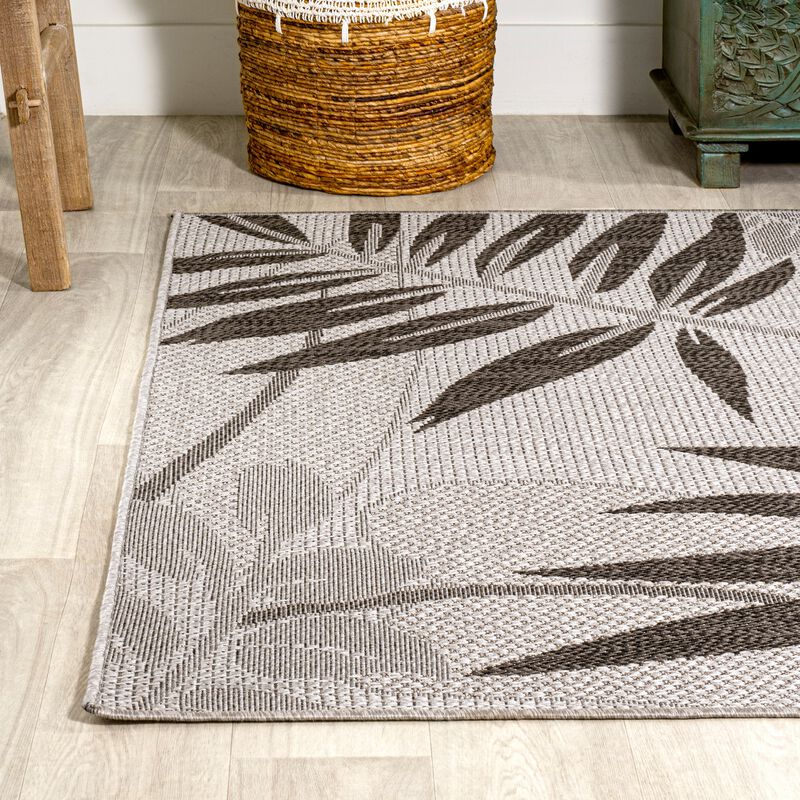 Havana Tropical Palm Leaf Indoor/Outdoor Area Rug