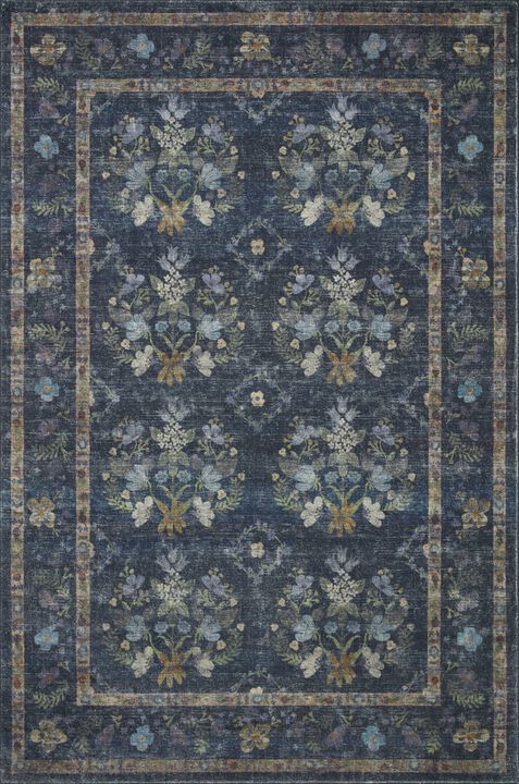 Courtyard COU04 Navy 3'6" x 5'6" Rug