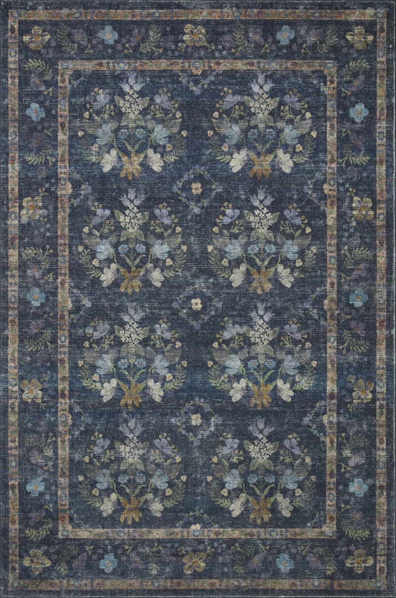 Courtyard COU04 Navy 3'6" x 5'6" Rug