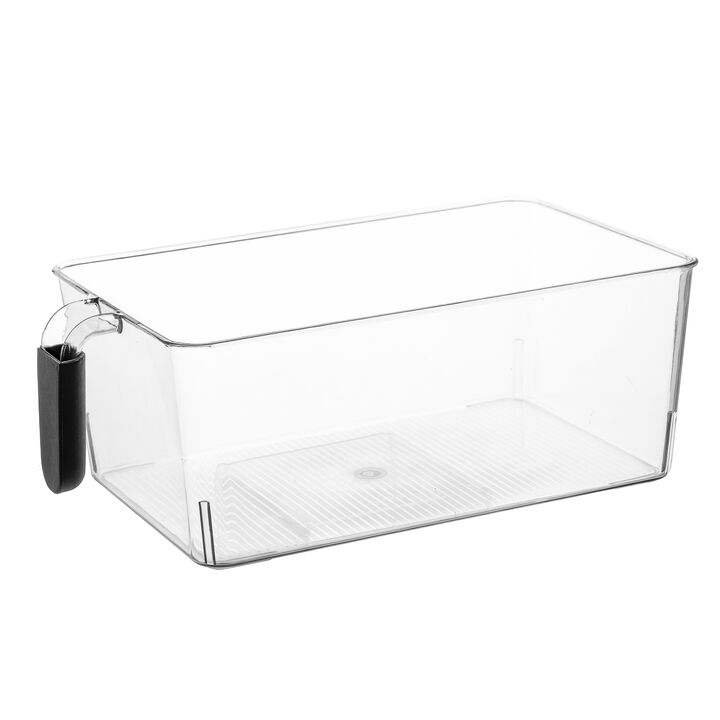 Large Acrylic Organizer Fridge Bin with Handle