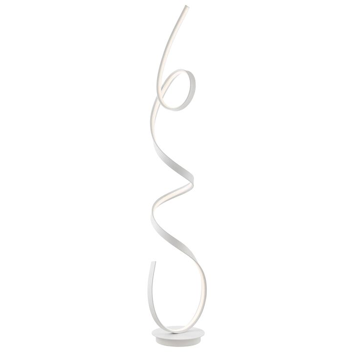 Amsterdam Floor Lamp White Metal Dimmable Integrated LED