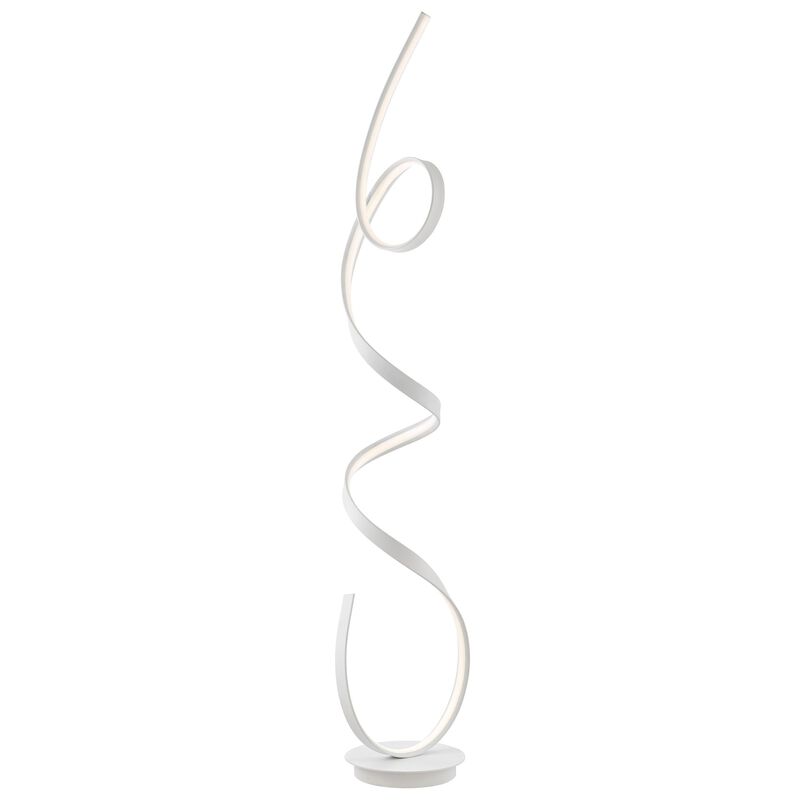 Amsterdam Floor Lamp White Metal Dimmable Integrated LED