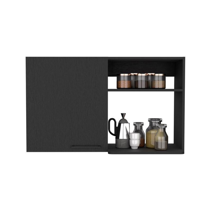 DEPOT E-SHOP Salento 2 Stackable Wall-Mounted Storage Cabinet with 2 Side Shelf