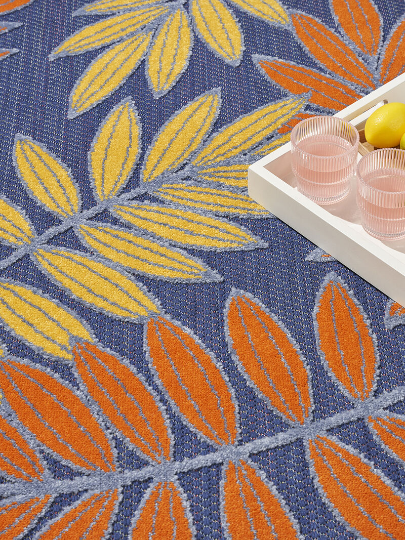 Aloha ALH18 Navy/Multicolor 9' x 12' Rug