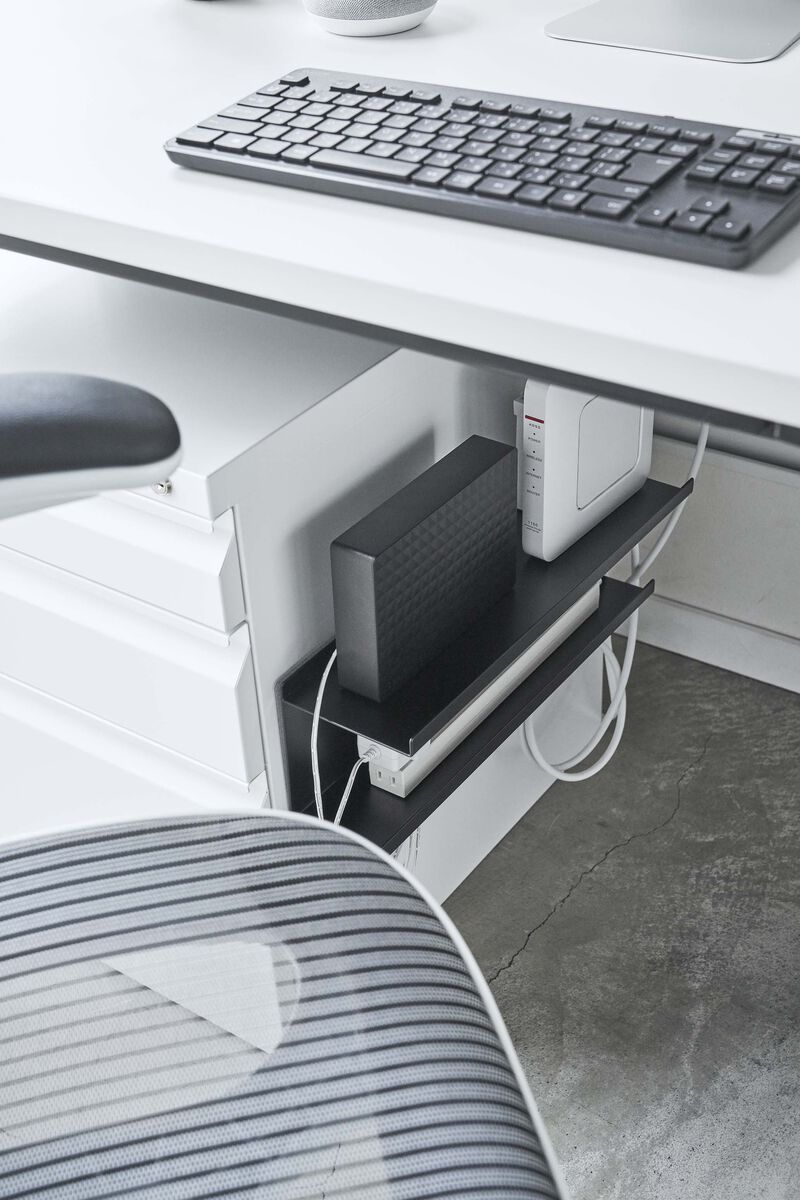 Wall-Mount Cable & Router Storage Rack