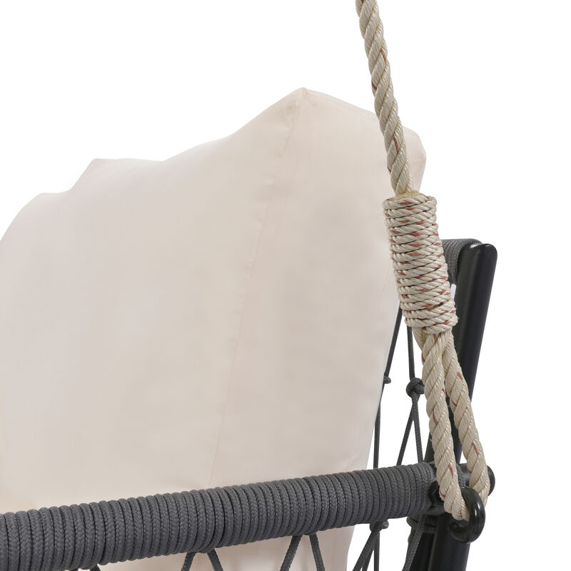 Merax Woven Rope Outdoor Swing Sofa