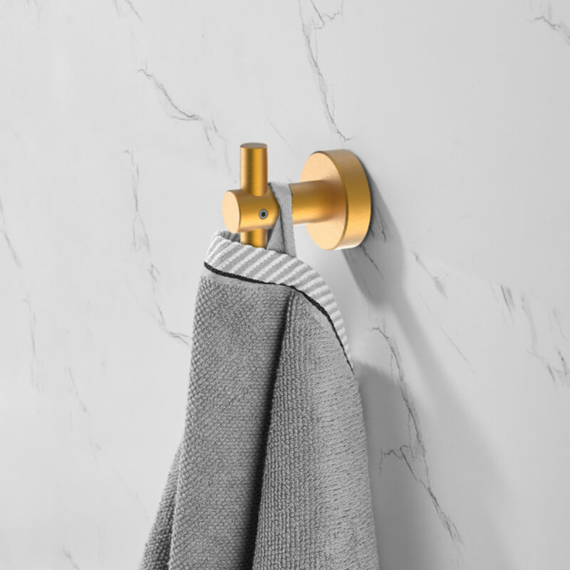 6-Piece Bathroom Hardware Set Thick Space Aluminum Towel Bar Set