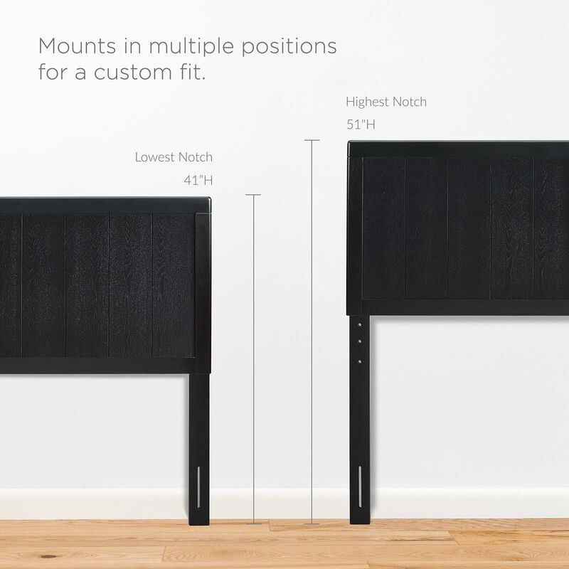 Modway - Alana King Wood Platform Bed with Splayed Legs