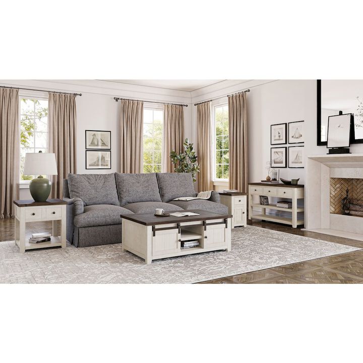 Jofran Madison County Rustic Reclaimed Solid Wood Farmhouse Sofa 50 Sofa Table