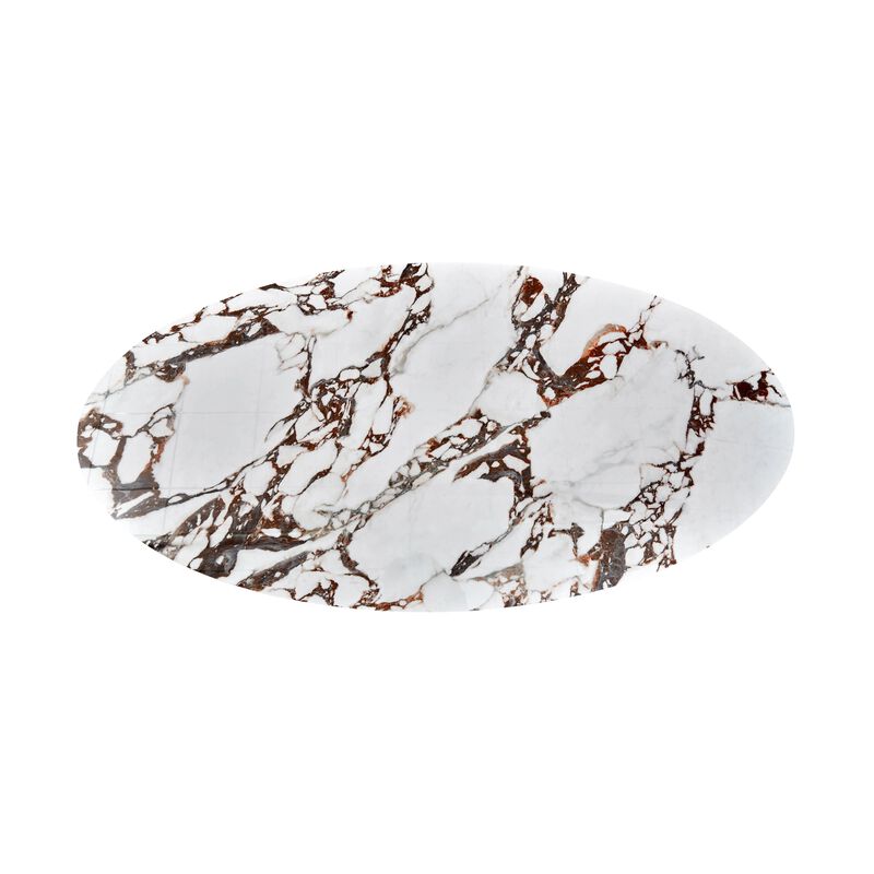 Tamara Ceramic Oval Coffee Table