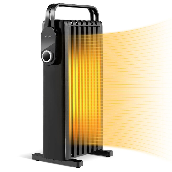 Electric Space Heater Oil Filled Radiator Heater with Foldable Rack
