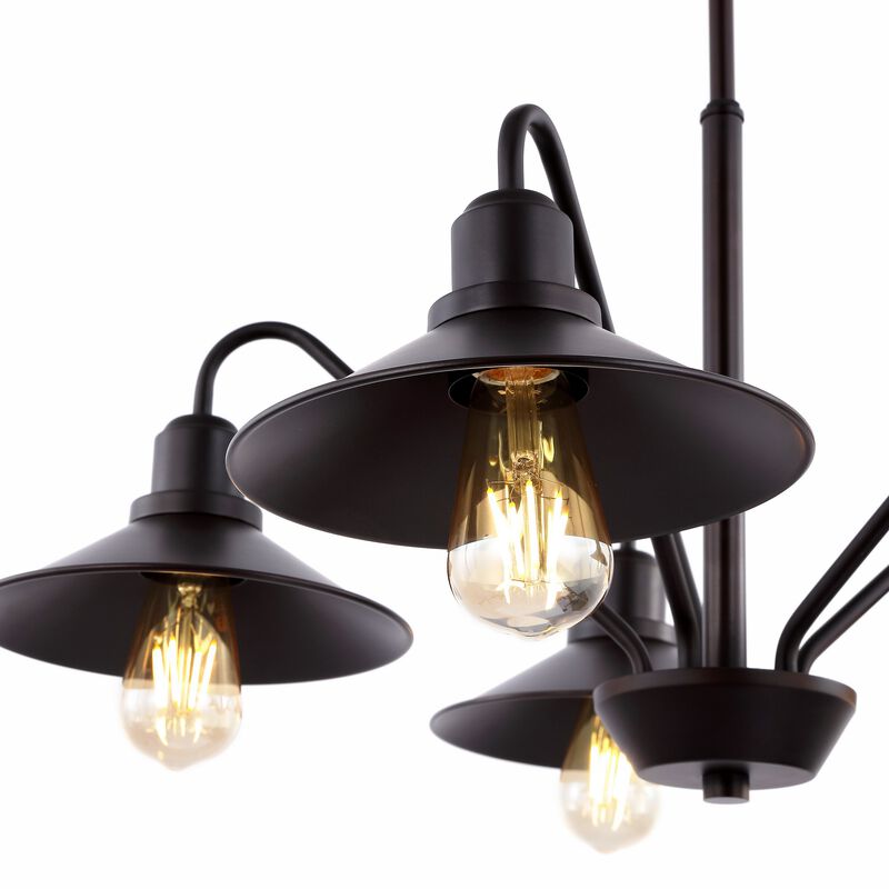 Cole 5-Light Metal Farmhouse Industrial LED Chandelier