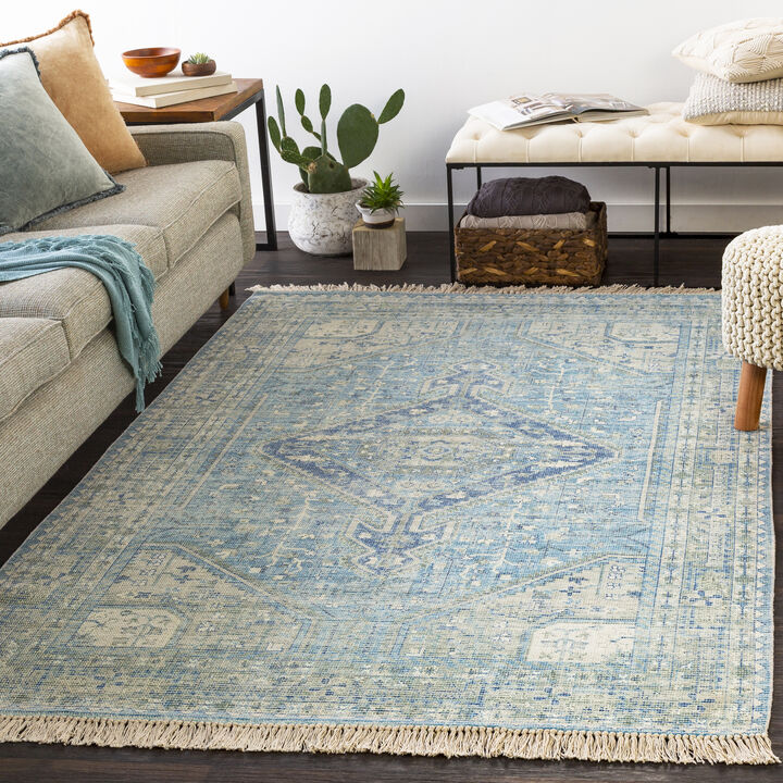 Zainab ZAI-2303 2' x 3' Blue Rug