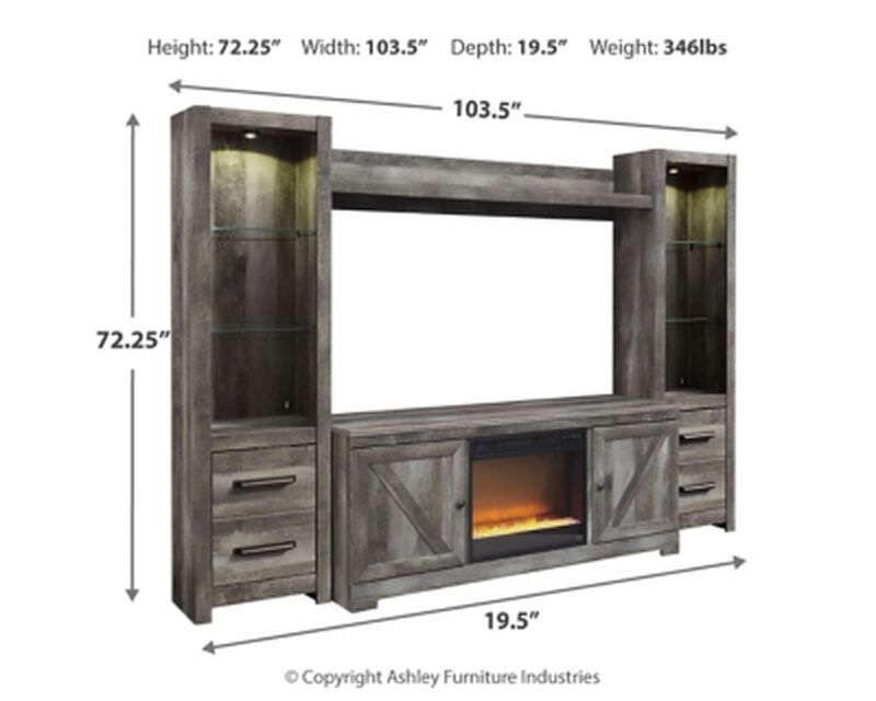 Wynnlow 4PC Entertainment Center