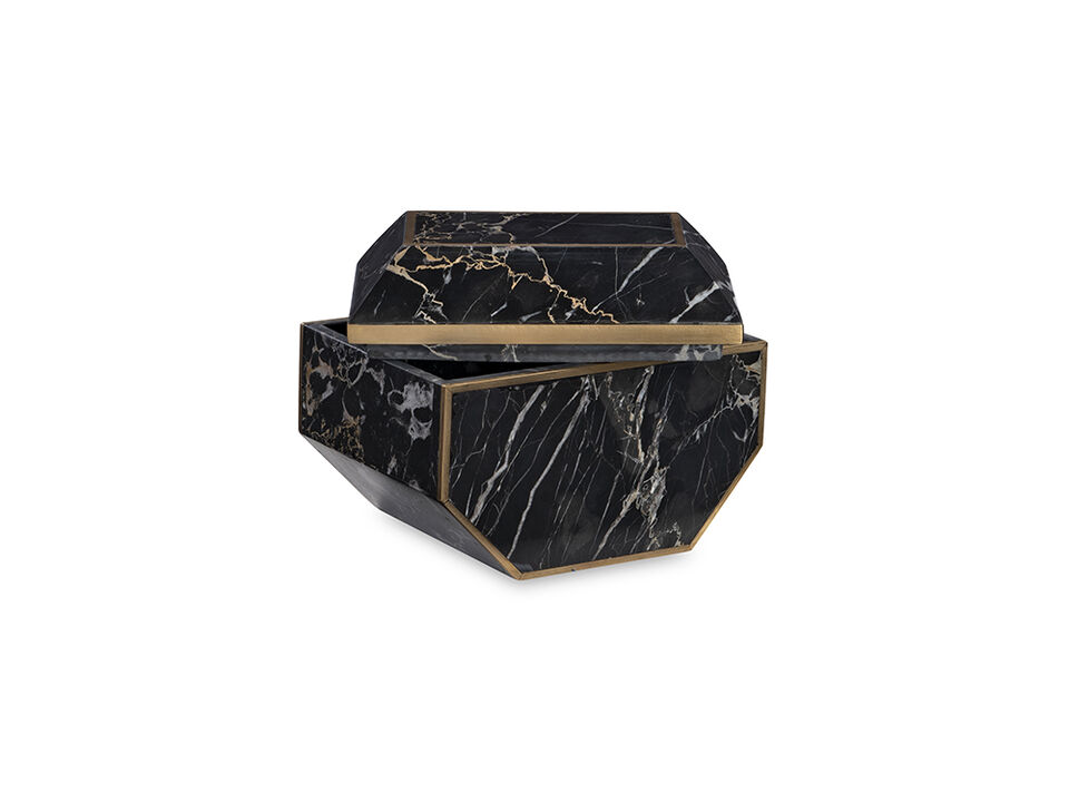 Small Brass & Golden Portoro Box