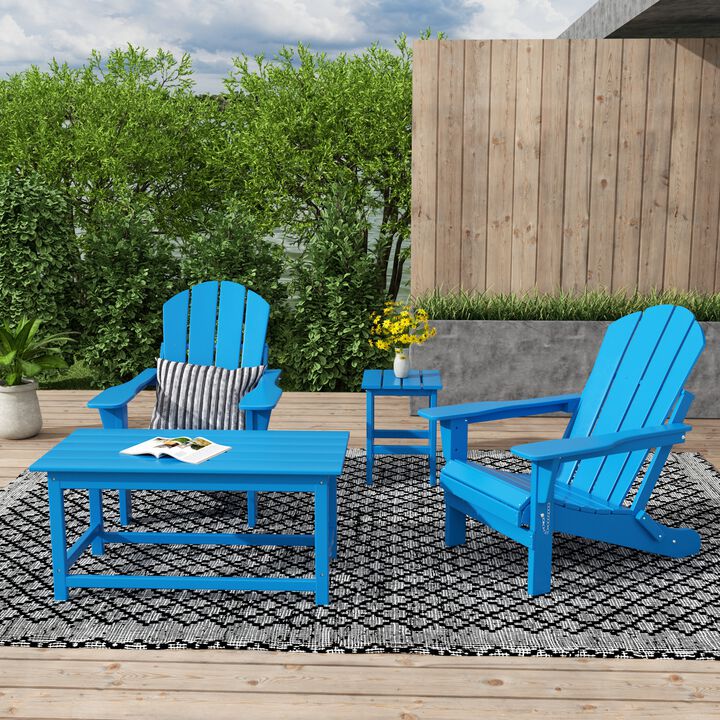 WestinTrends 4-Piece Outdoor Paio Adirondack Conversation Seating Set