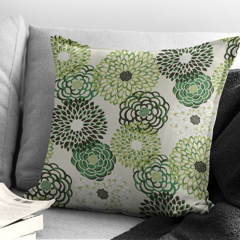 6ix Tailors Fine Linens Garden Stow Green Decorative Throw Pillows