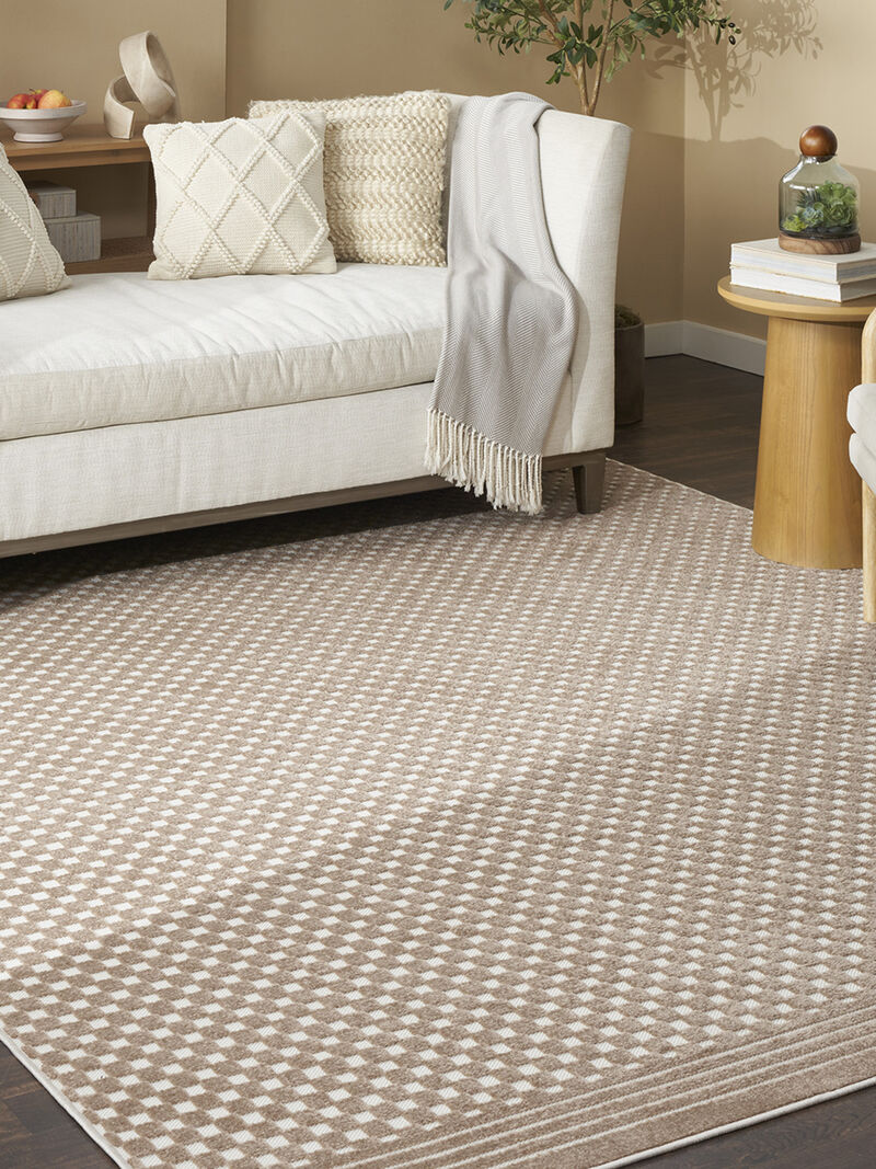 Care Free CAF02 Brown 9'2" x 12' Rug