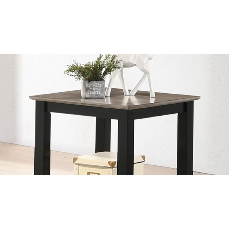 Simple Modern Look Wooden 1 Piece End Table Living Room Sofa Side Table Solid Rubberwood