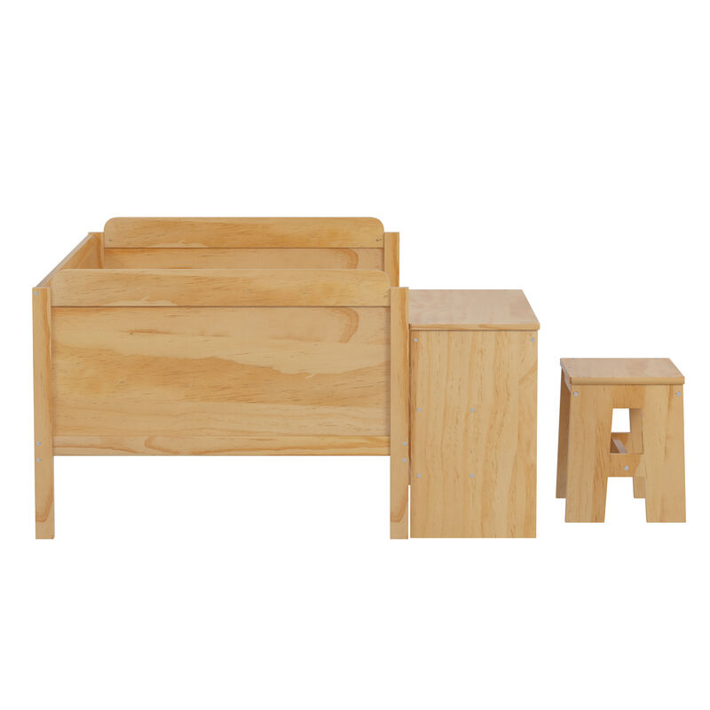Merax Multi-functional Daybed Bed with Study Desk and 1 Stool