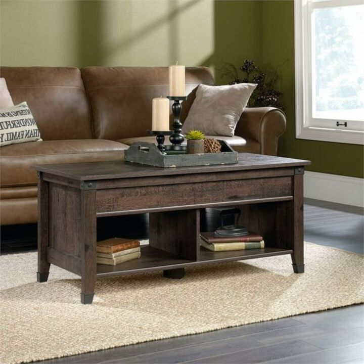 Hivvago Dark Brown Lift-Top Multi Purpose Coffee Table