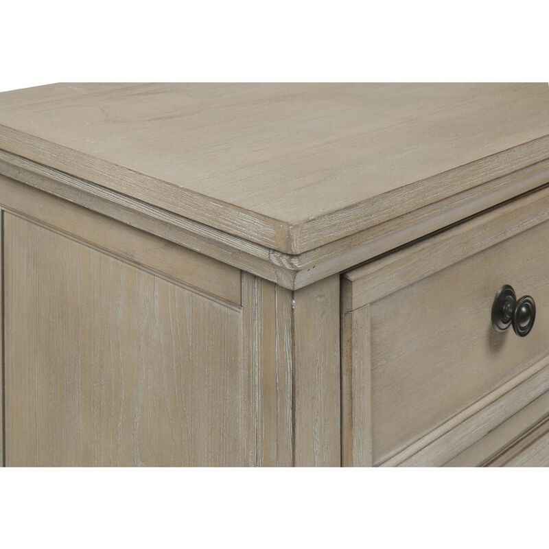 New Classic Furniture Furniture Allegra Solid Wood Engineered Wood Dresser in Pewter