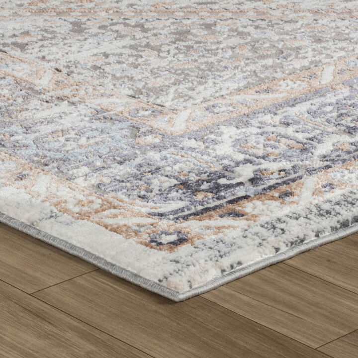 Atlas Persian Distressed Beige Grey Indoor Area Rug