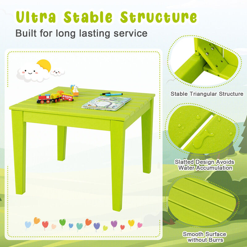 25.5 Inch Square Kids Activity Play Table