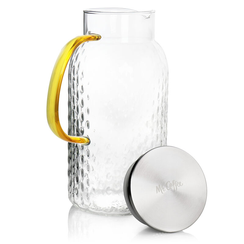Mr. Coffee 62oz Heat Resisitant Borosilicate Glass Pitcher with Strainer Lid