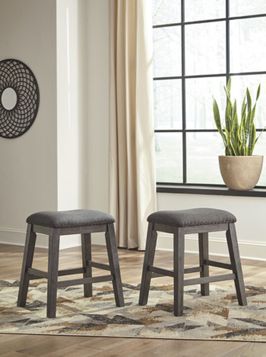 Caitbrook Counter Height Upholstered Bar Stool (Set of 2)