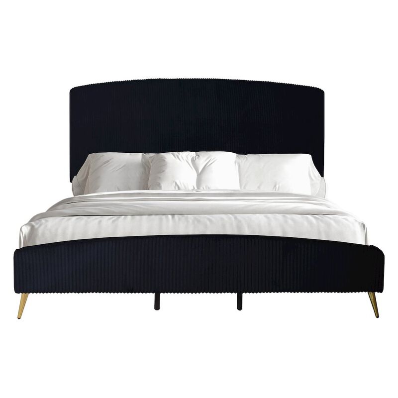 New Classic Furniture Kailani Wood California King Bed, Black