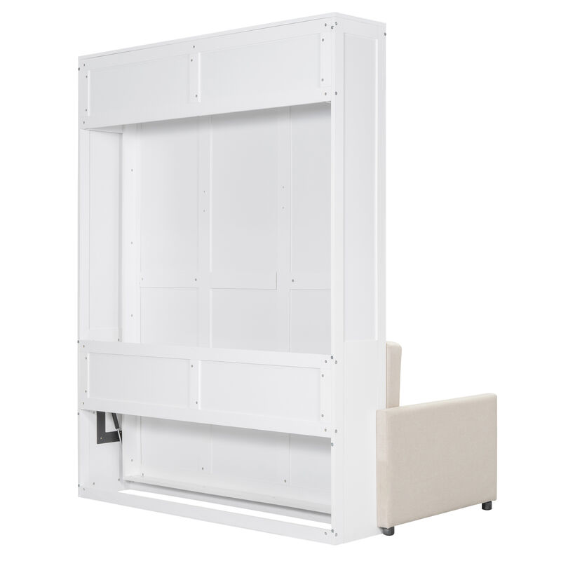 Merax Murphy Bed Cabinet Wall Bed with Cushion