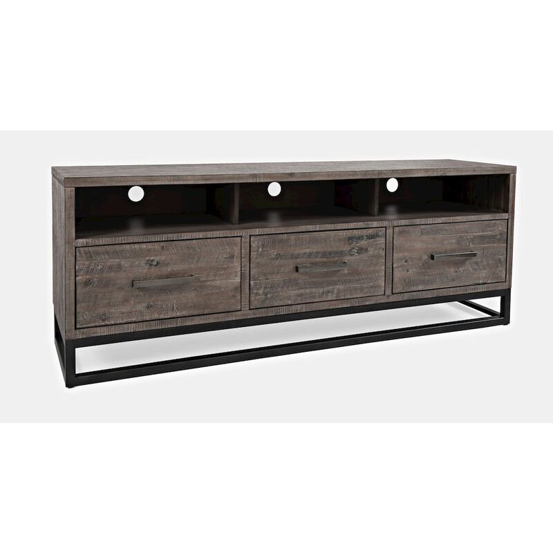 Jofran East Hampton Distressed Solid Wood Media Unit