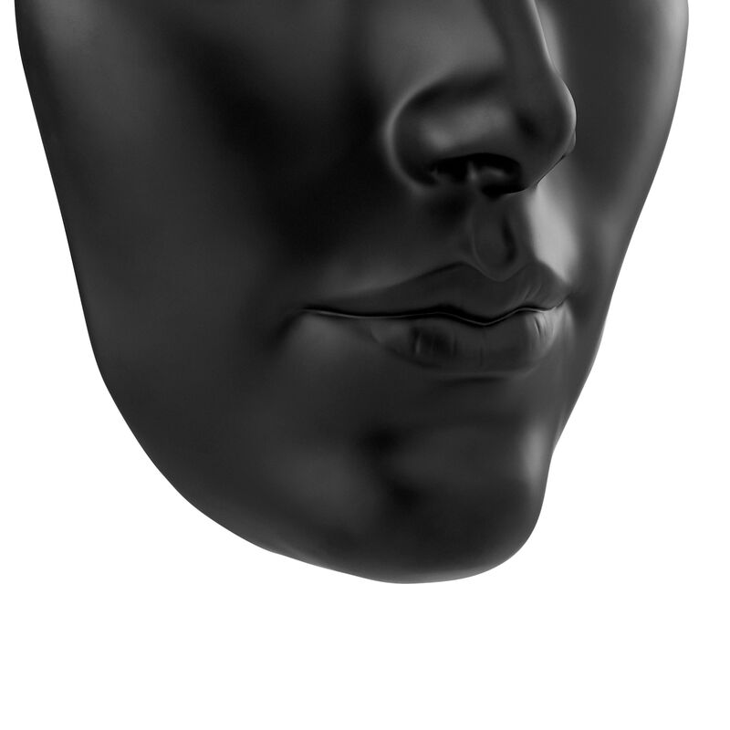 Sumerian Feminine Face Sculpture Resin Handmade