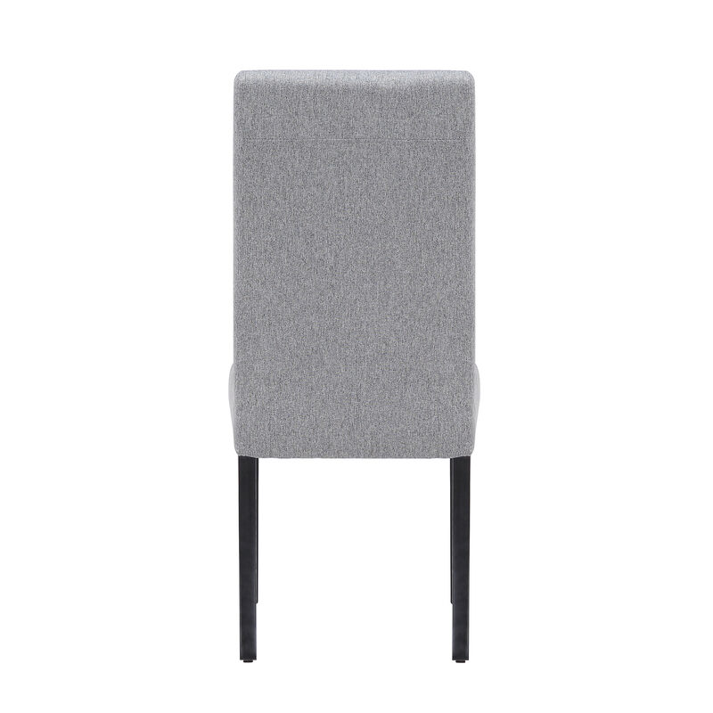 WestinTrends Upholstered Linen Fabric Dining Chair (Set of 2)