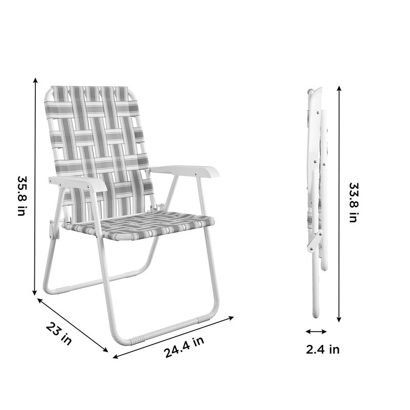 Novogratz Priscilla 2-Pack Folding Chairs