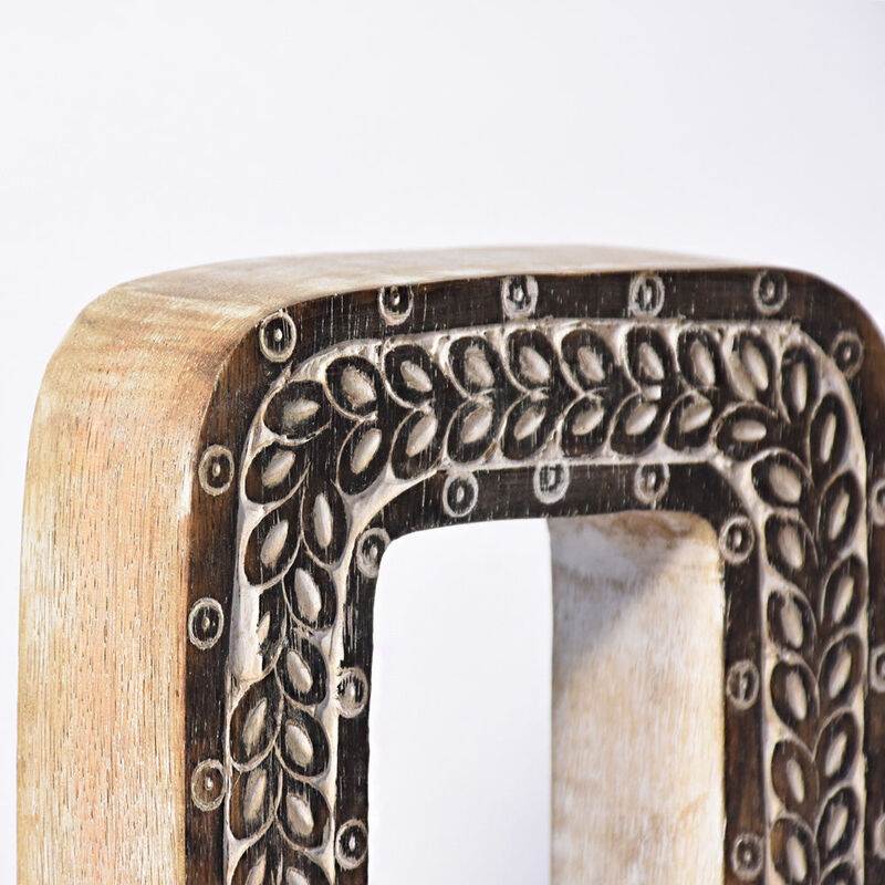 Vintage Natural Handmade Eco-Friendly "0" Numeric Number For Wall Mount & Table Top Décor