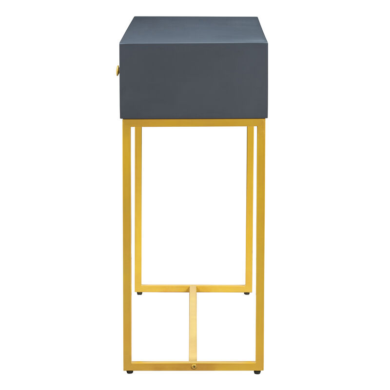 Merax Modern Sleek Console Table with 2 Drawers