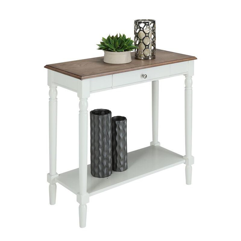 Convience Concept, Inc. French Country Hall Table with Drawer and Shelf